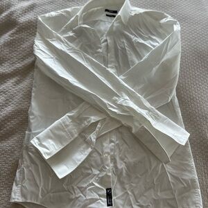 Huge Boss Men's White Slim Fit Dress Shirt
